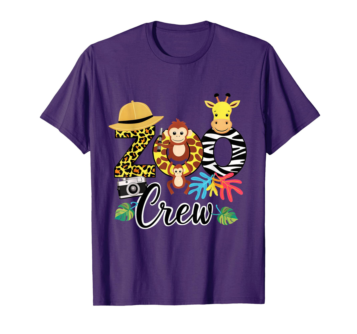 Zoo Giraffe Crew Safari Animal Zoo Keeper Kids Costume Gifts T-Shirt