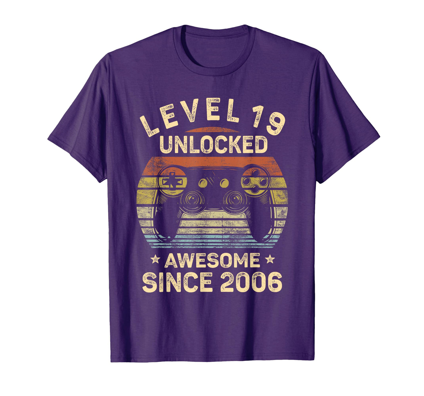 Level 19 Unlocked 19th Birthday 19 Year Old Gifts Gamer Bday T-Shirt