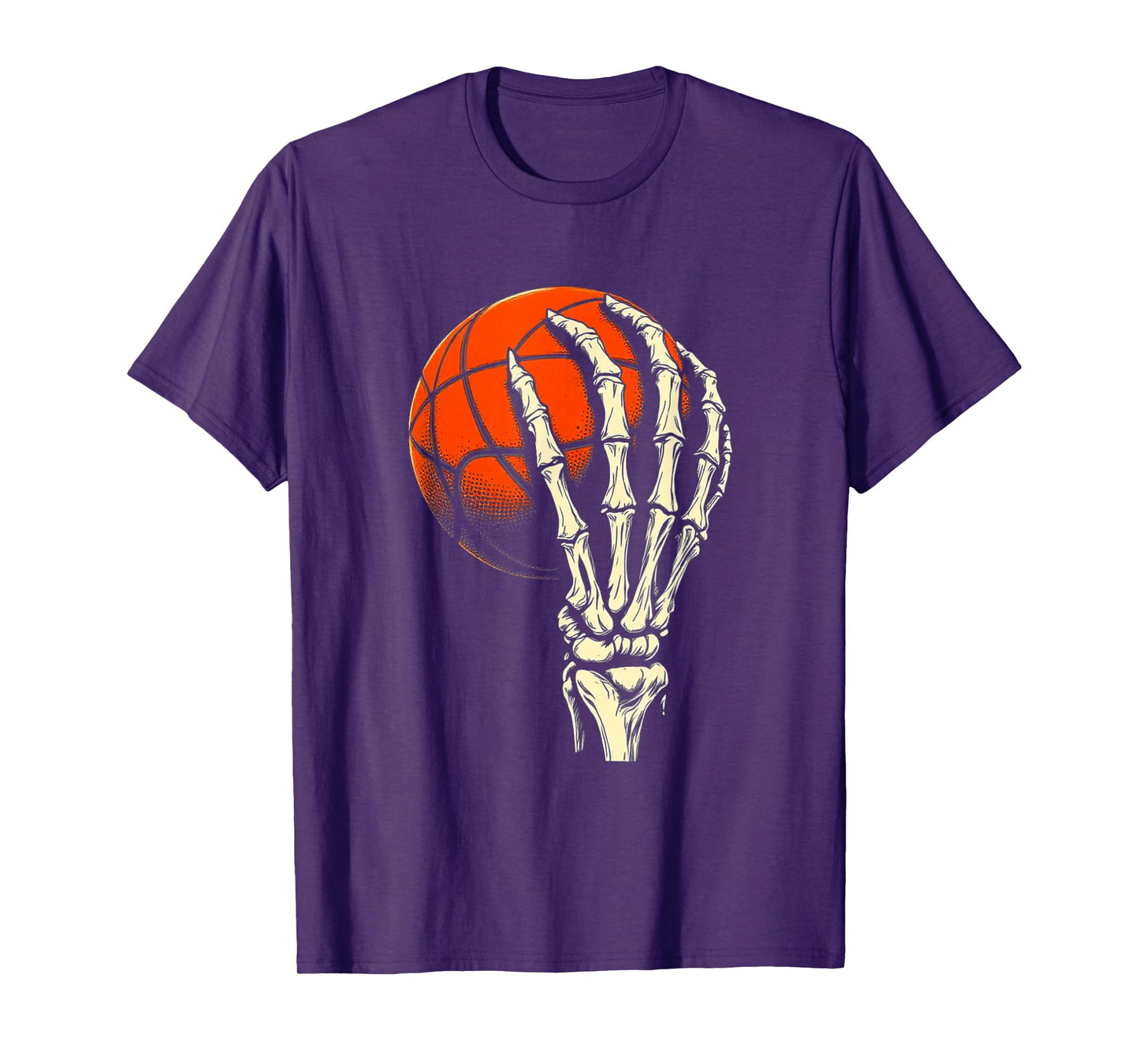 Halloween Basketball Skeleton Skull Player Men Boys Kids T-Shirt