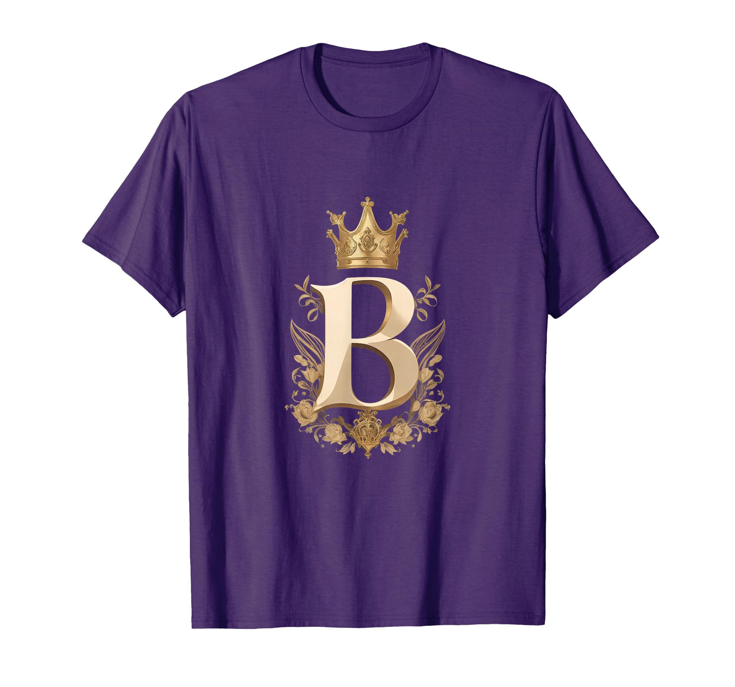 Funny Birthday Queen B - Letter B And Crown (Bee) T-Shirt