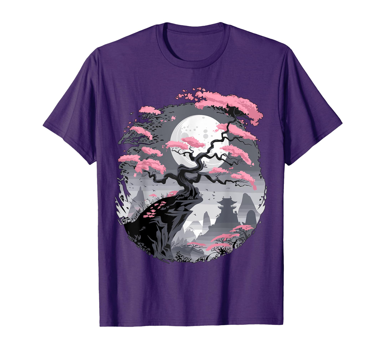 Japanese Sakura Garden Mount Fuji Cherry Blossom T-Shirt