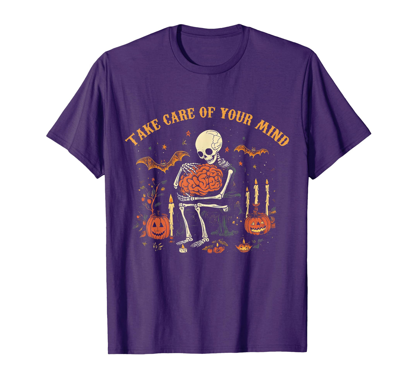 Take Care Of Your Mind, Mental Health Feeling Halloween Tees T-Shirt