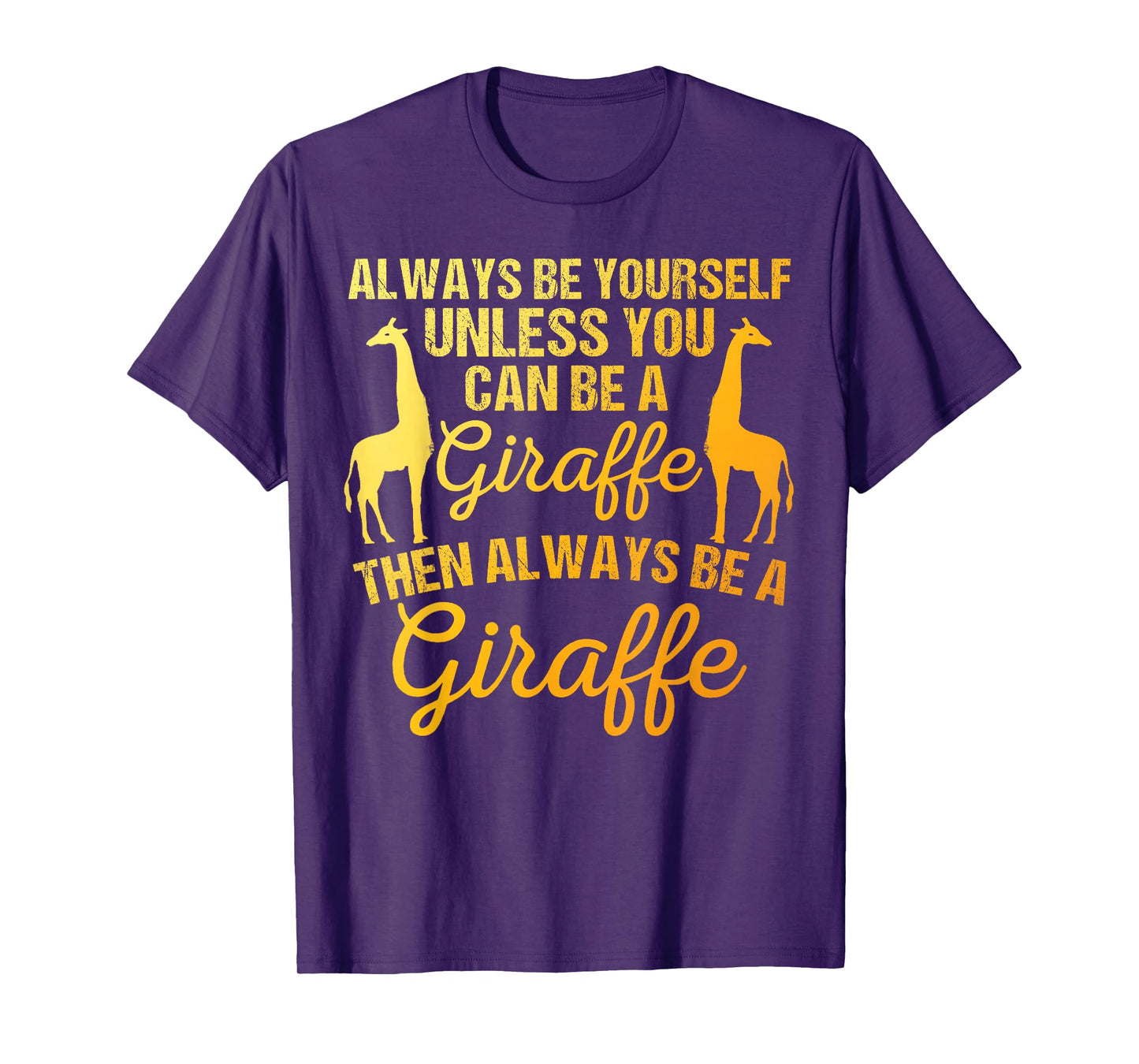 Cute Giraffe Design for Men Women Adult Safari Giraffe Lover T-Shirt