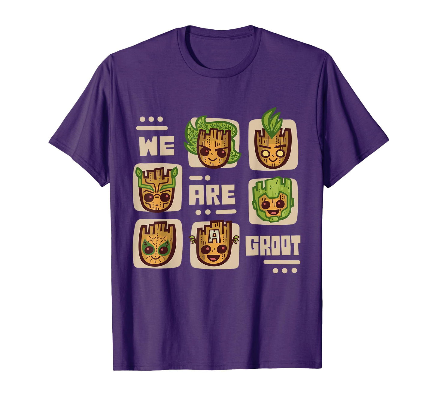 Marvel 85th Anniversary We Are Groot Super Hero Impressions T-Shirt