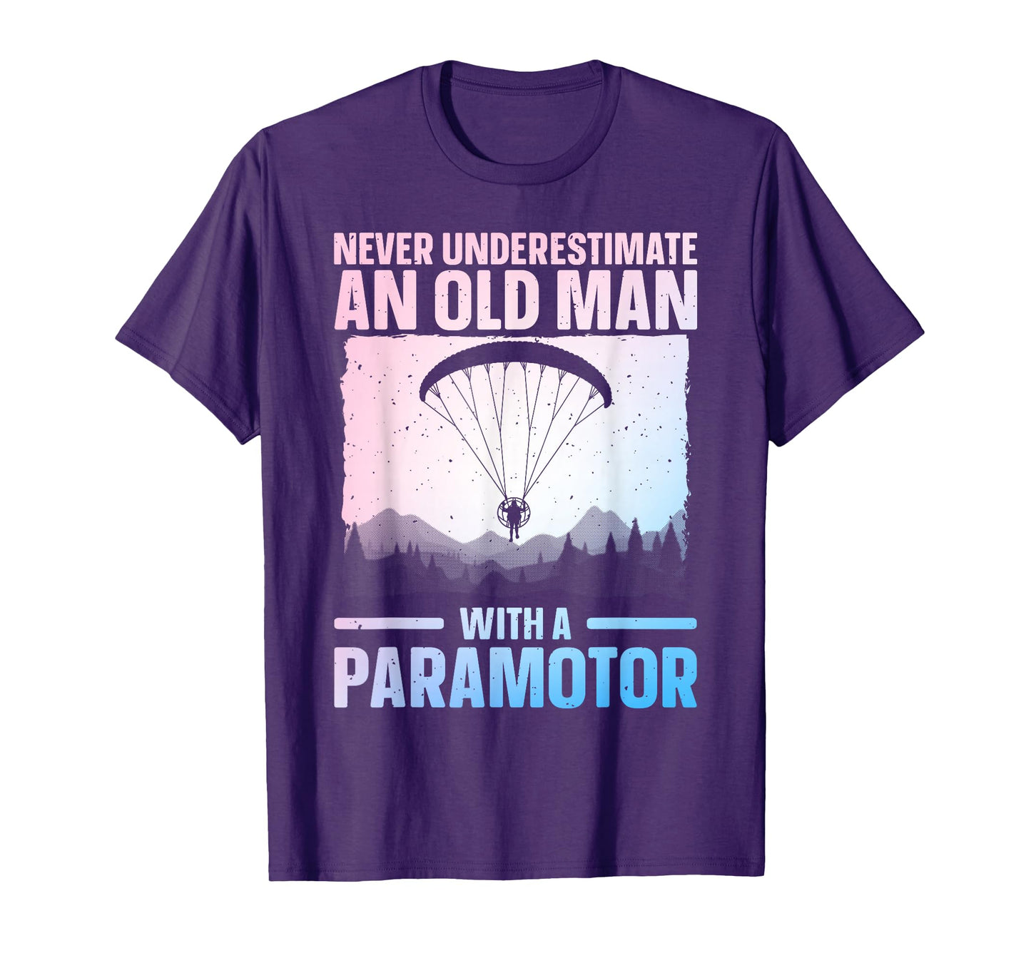 Cool Paramotor Art for Men Grandpa Paragliding Paramotoring T-Shirt