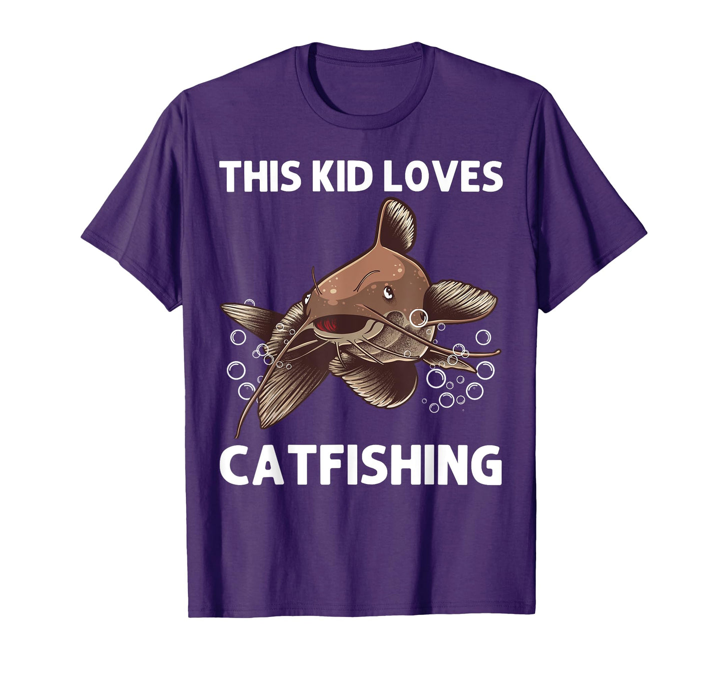 Cool Catfishing Design For Kids Boys Catfish Fish Catfishing T-Shirt