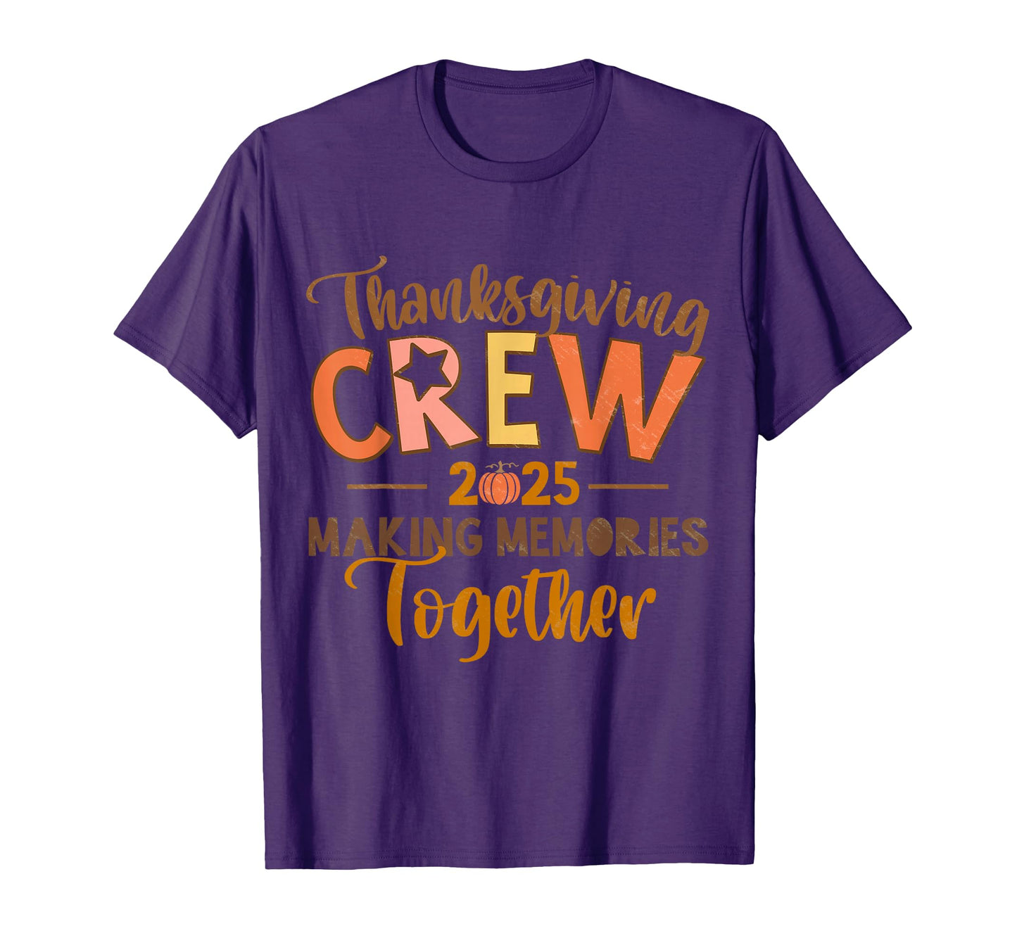 Thanksgiving Crew 2025 Making-Memories-Together Fall Family T-Shirt