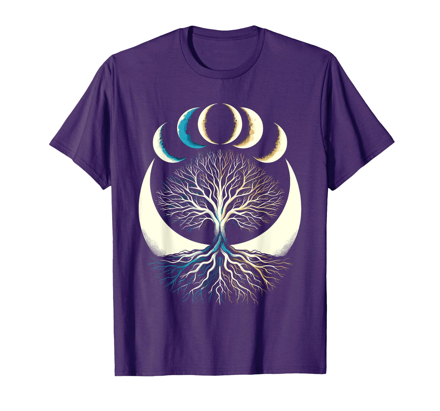 Phases Of The Moon Tree T-Shirt