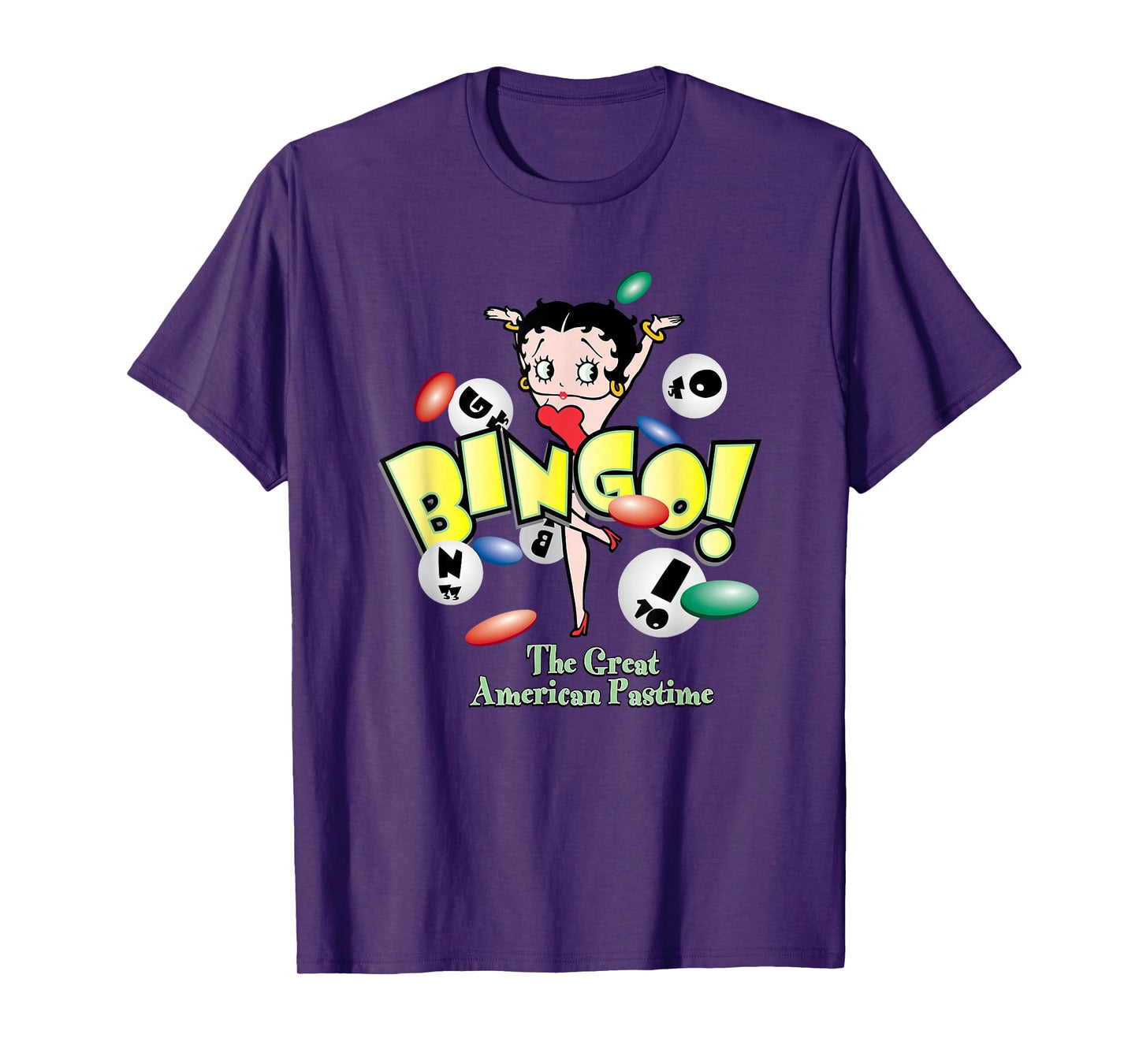Betty Boop Bingo The Great American Pastime T-Shirt