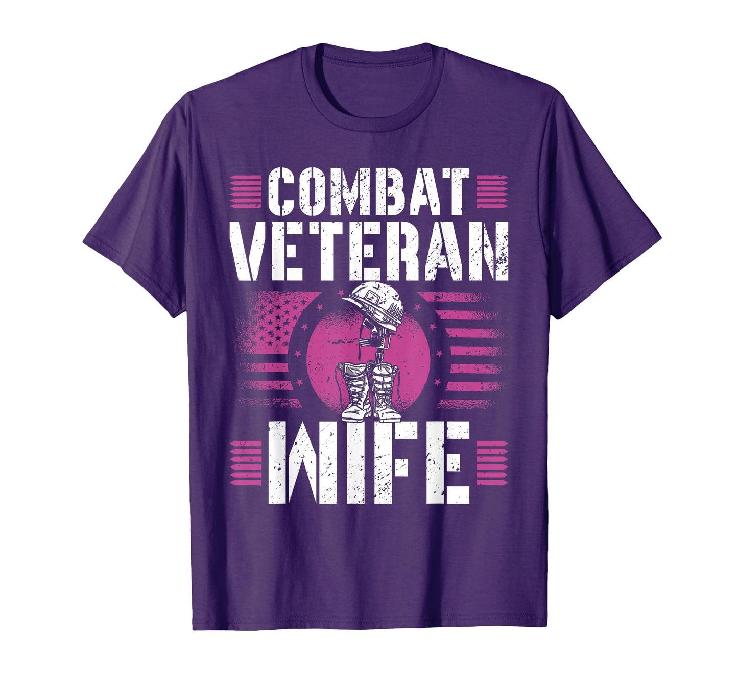 Combat Veteran Wife Veteran's Day Veterans Combat Veteran T-Shirt