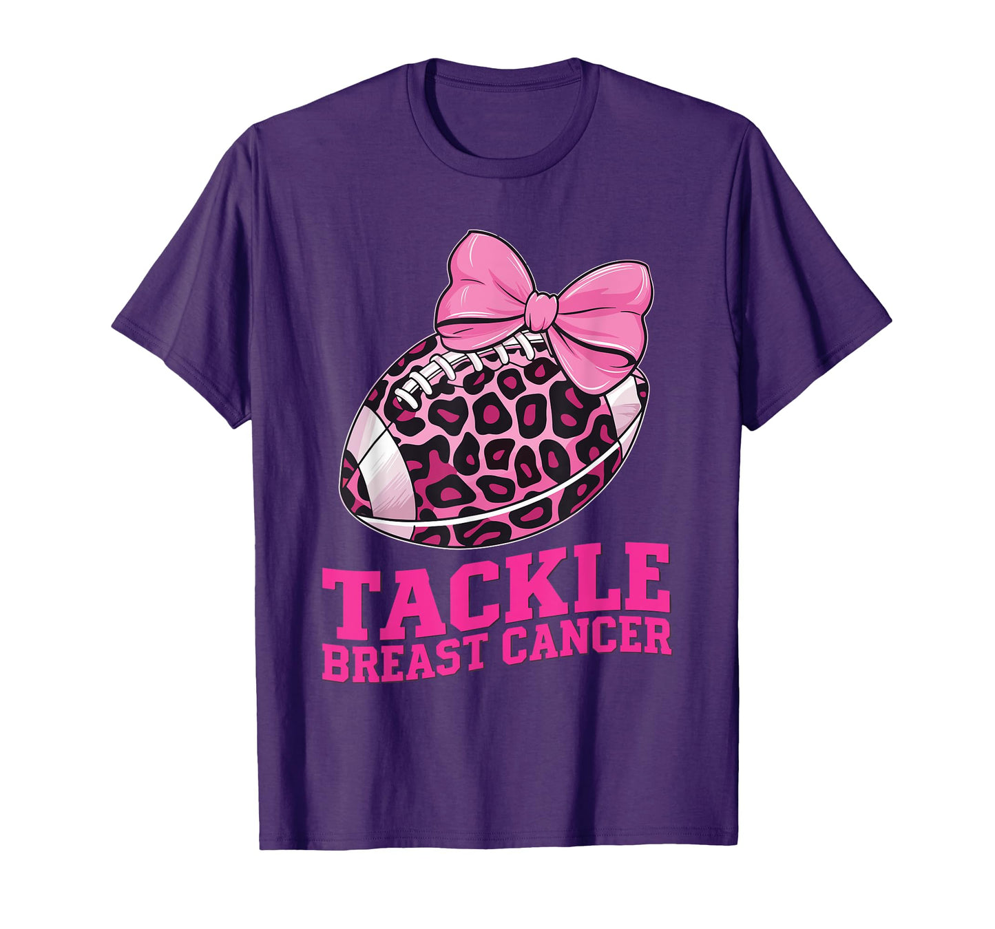 Tackle Breast Cancer Awareness American Football Women Kids T-Shirt