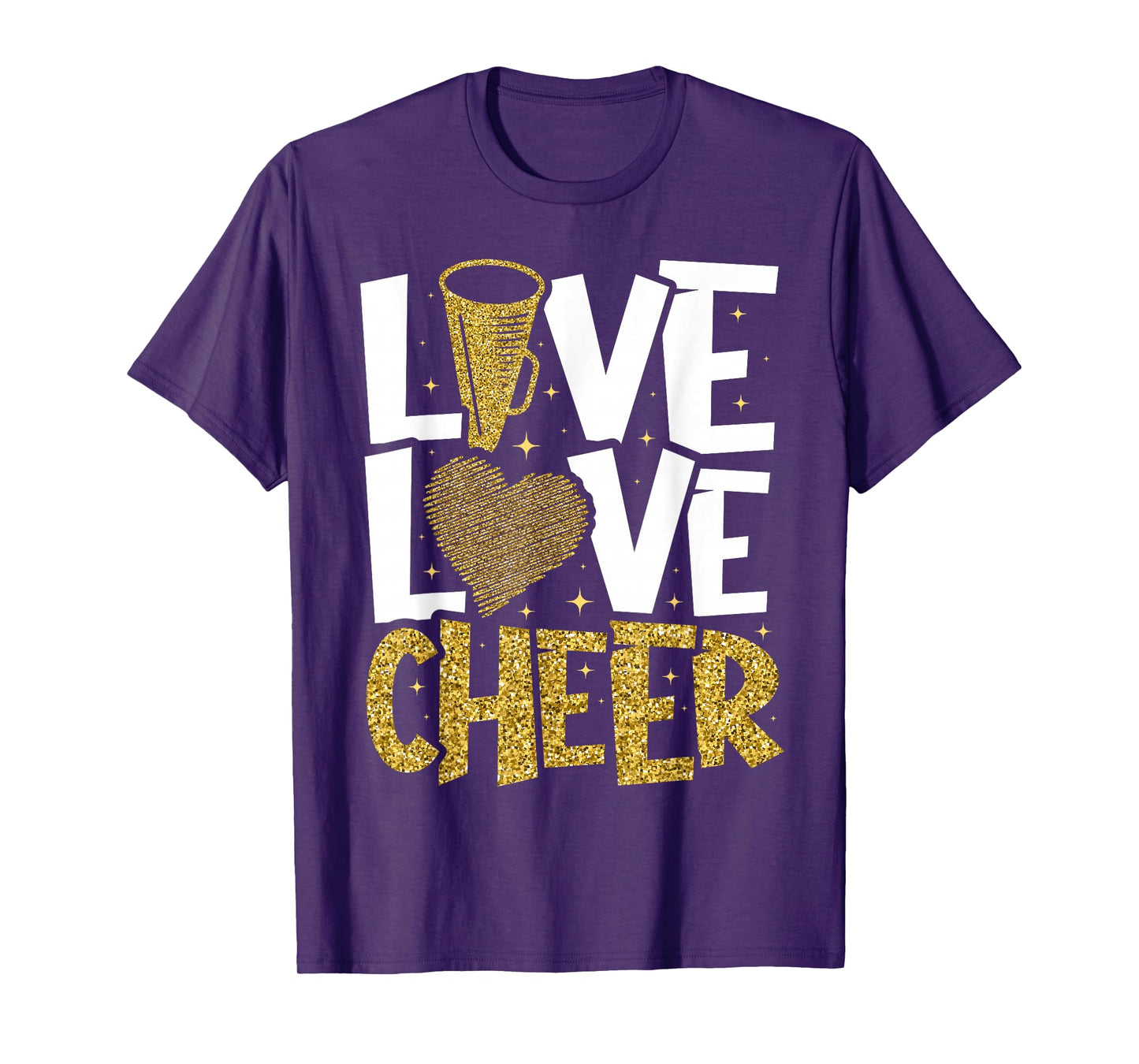 Live Love Cheer Girl Cheerleading Cheerleader Women Cheer T-Shirt