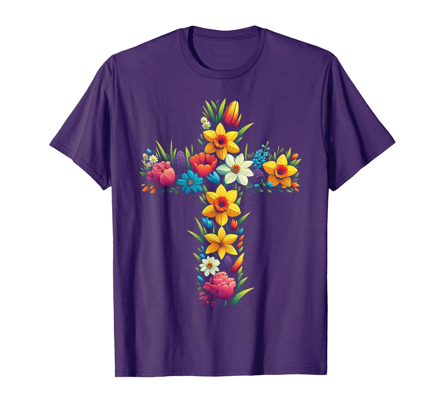 Jesus Christ Cross Religious Christian Faithful Believer T-Shirt