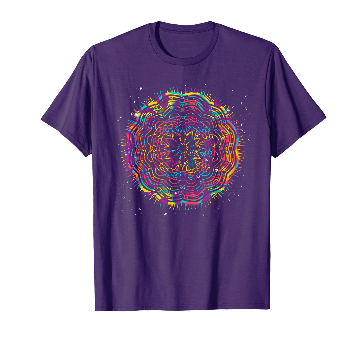 Bohemian Fractal Geometry Yogi Spiritual Mandala T-Shirt