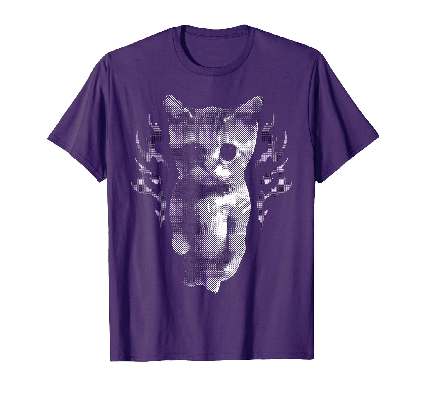 Funny Y2k Retro Cat Silly Vintage Kitten Meme Cat Lover T-Shirt