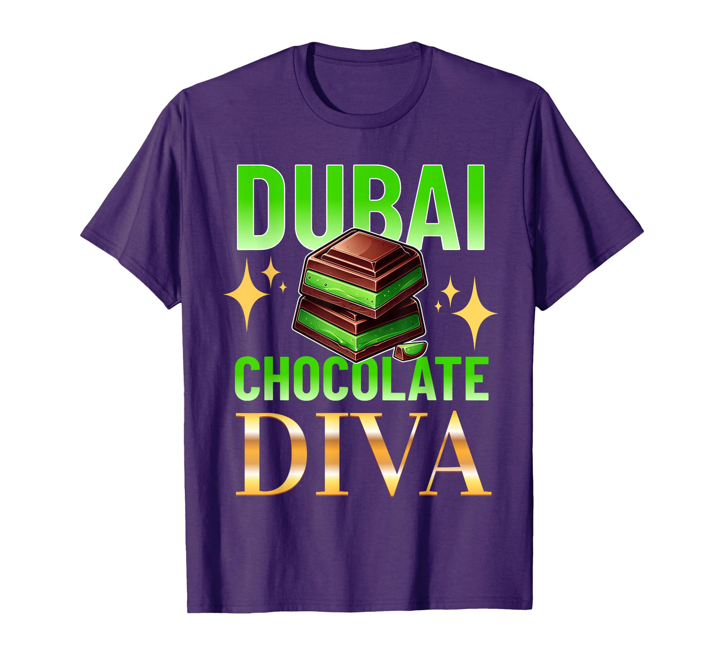 Dubai Chocolate Diva Funny Design Meme Chocolate T-Shirt