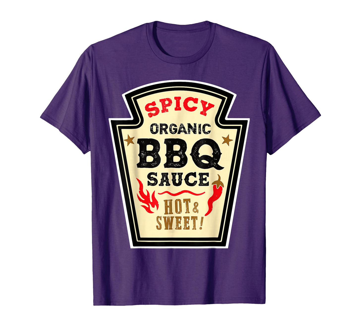 Halloween Spicy BBQ Sauce Funny Food Costume Men Women Kids T-Shirt
