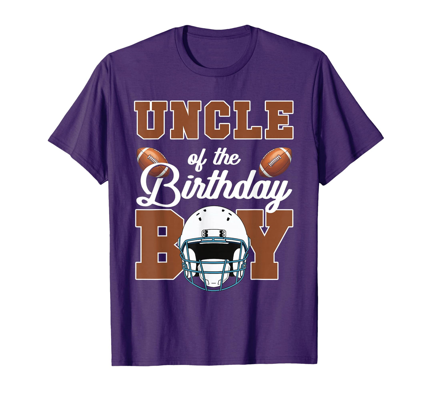 Uncle Of The Birthday Boy Football Party Family Matching T-Shirt