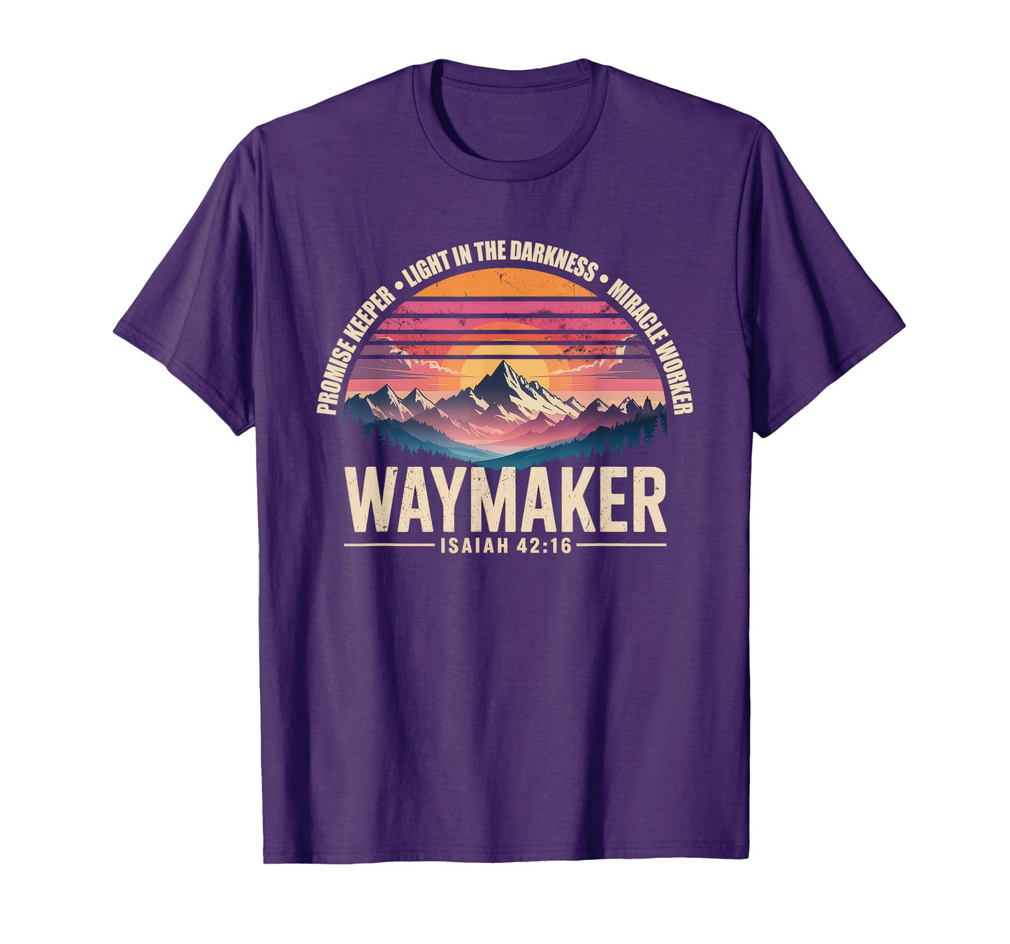 Waymaker Tshirt Promise Keeper Miracle Worker God Christian T-Shirt