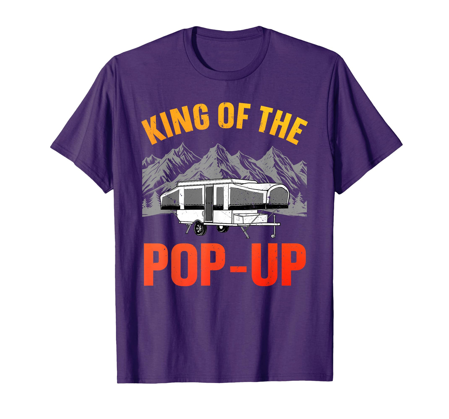 Funny Pop Up Camper Art for Men Dad Pop Up Trailer Camping T-Shirt