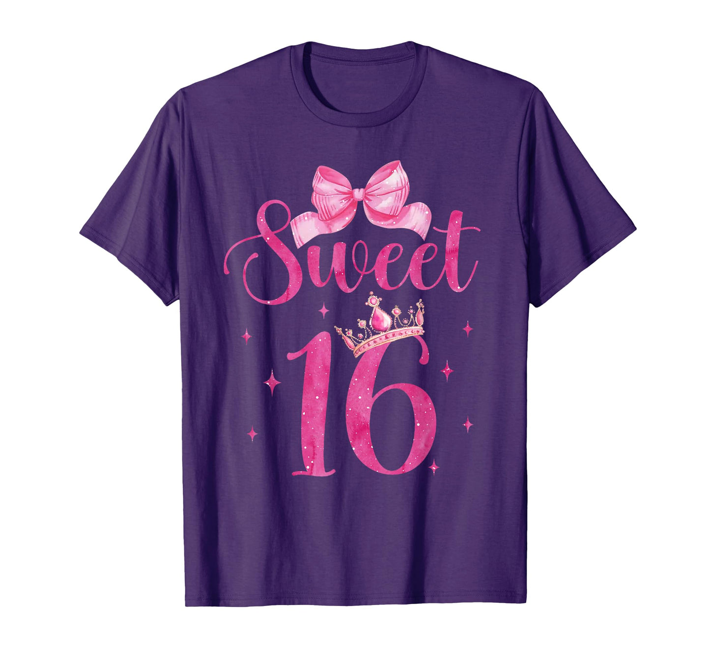 Sweet 16 Birthday Girl Coquette Aesthetic Pink Bow Birthday T-Shirt