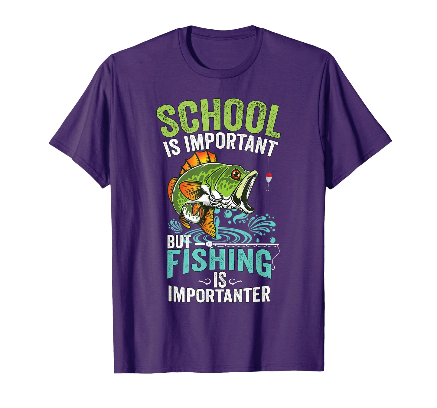 Funny Fishing For Boys Kids Fish Saying Bass Fisherman T-Shirt
