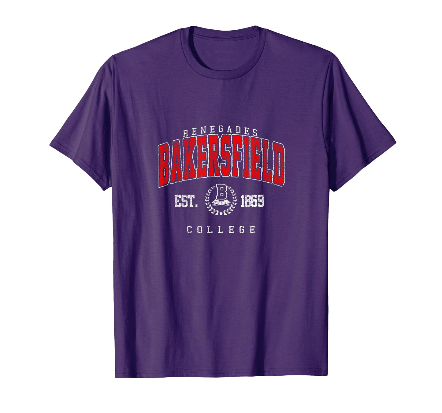 Bakersfield Retro Arch Athletic Vintage Sports Tee Men Women T-Shirt