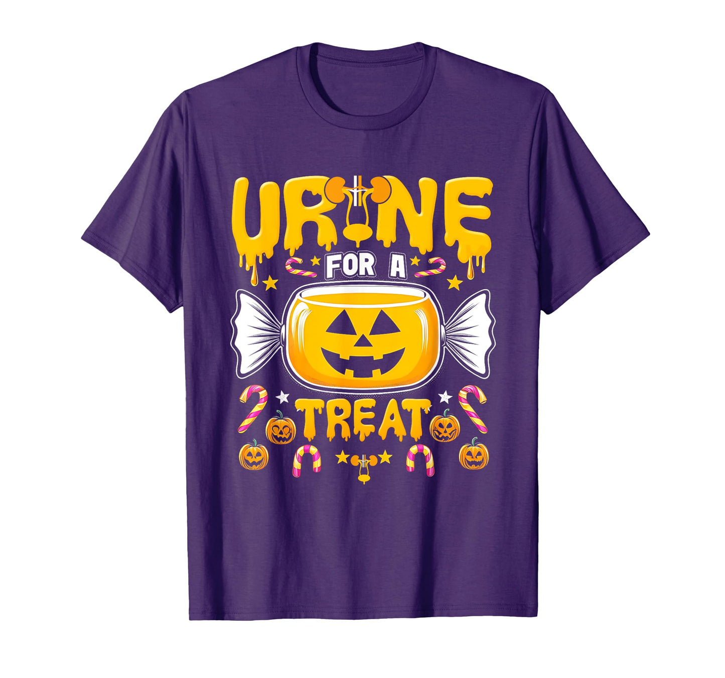 Urine For A Treat Candy Funny Halloween Urologist Joke T-Shirt
