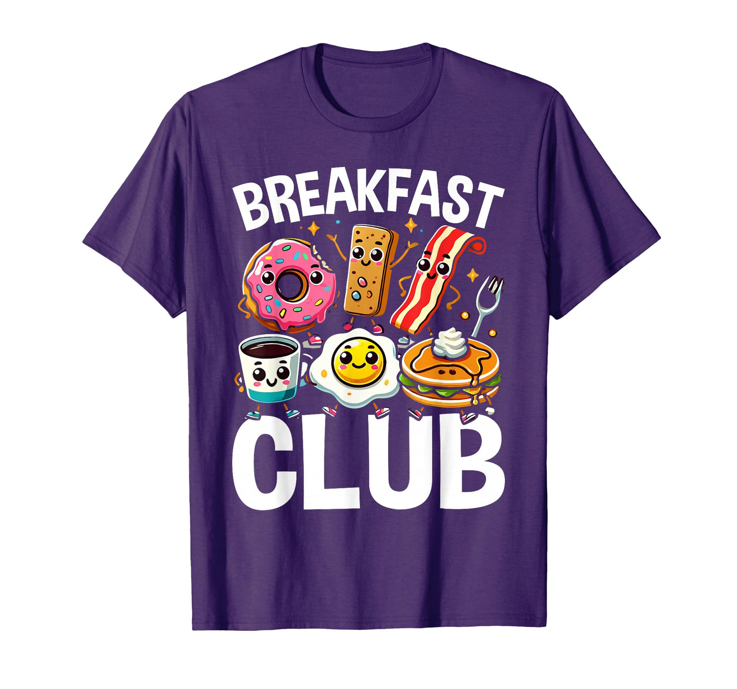 Breakfast Club Cute Kawaii Bfast Club Parody Funny Food Pun T-Shirt