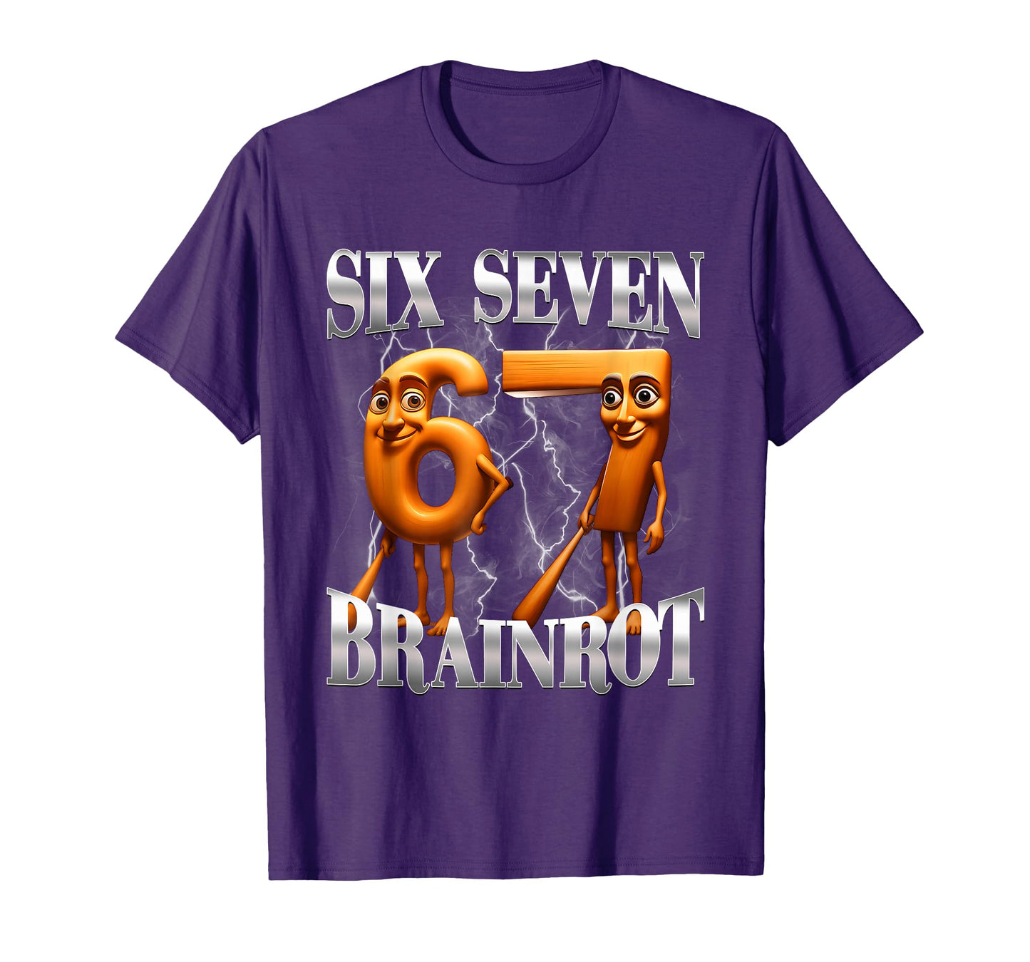 67 Six Seven Italian Brainrot Meme Gen Alpha Slang T-Shirt