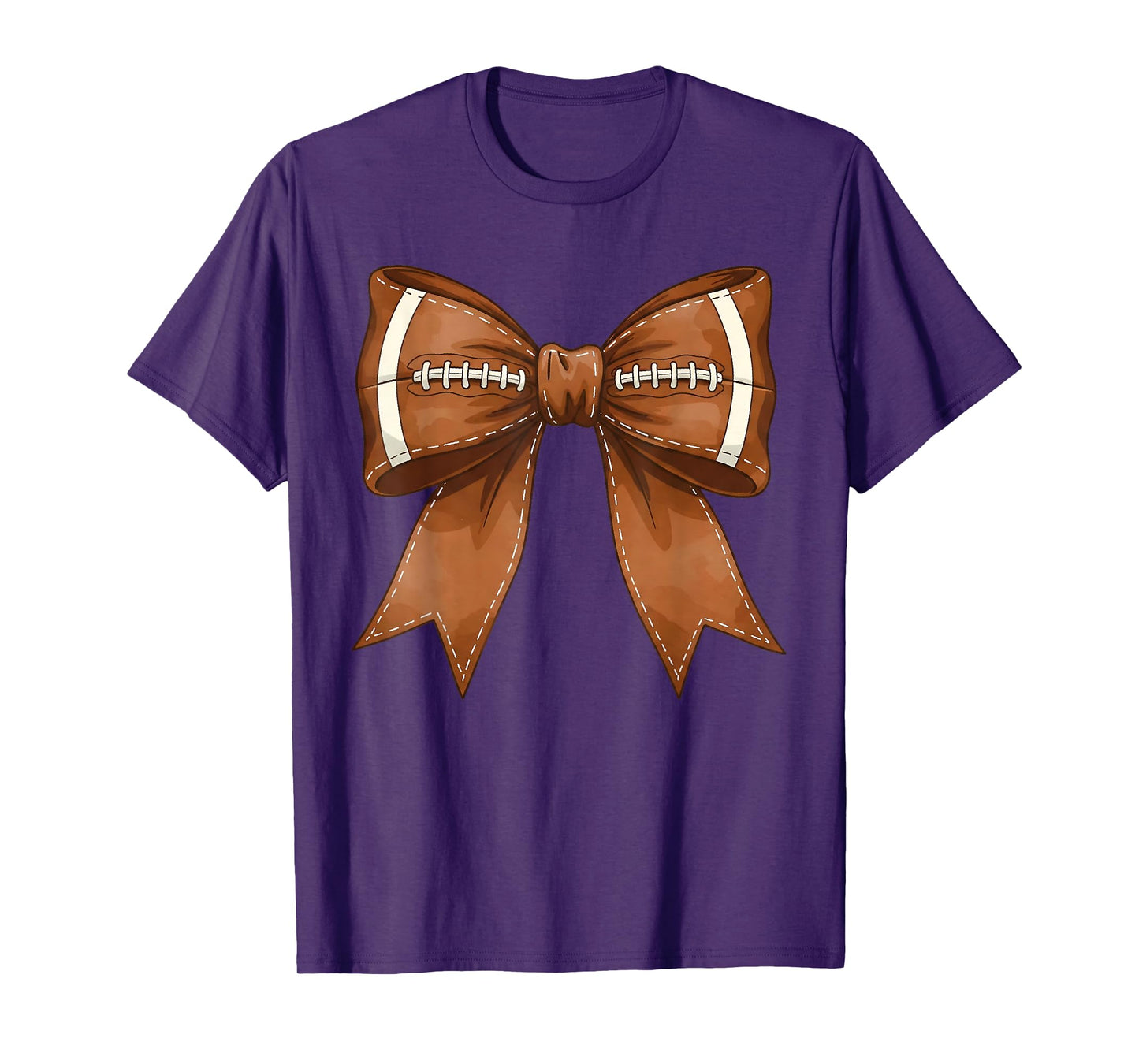 Coquette Bow American Football Game Day Thanksgiving Funny T-Shirt