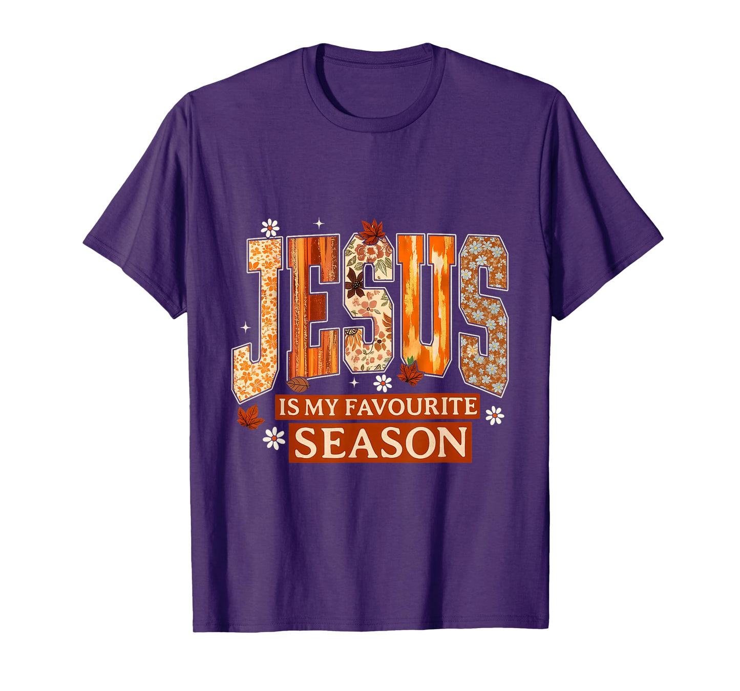 Season Fall Christian Thanksgiving Autumn Jesus My Favourite T-Shirt