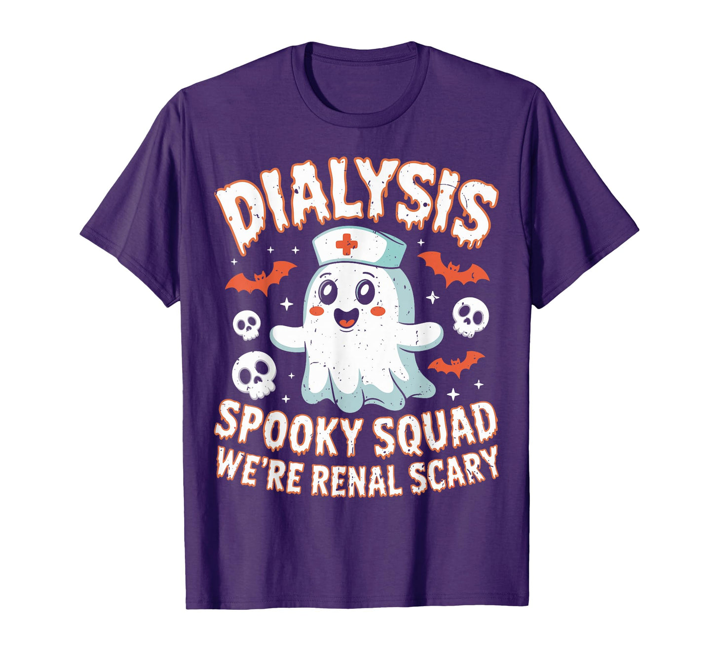 Dialysis Spooky Squad Renal Halloween Nephrology Nurse T-Shirt