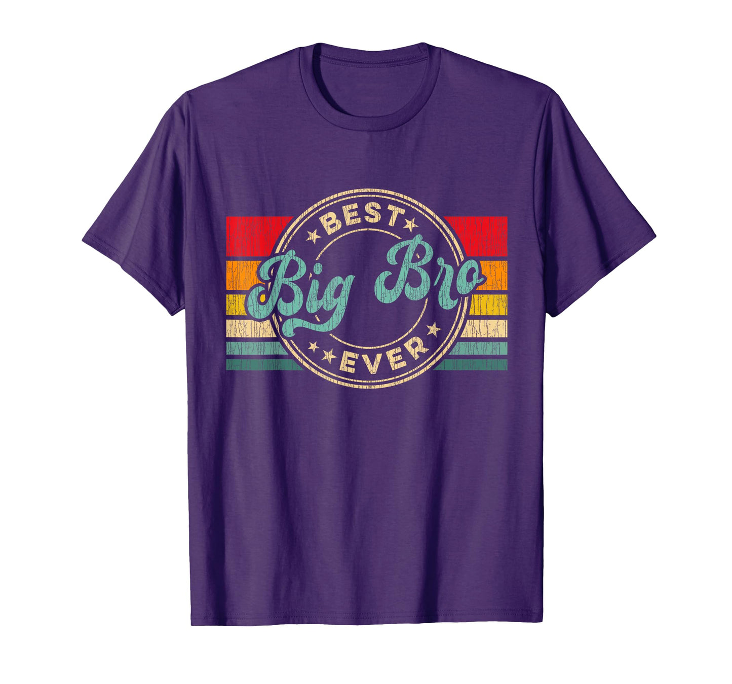 Best Big Brother Ever Vintage Retro Big Brother Gift Idea T-Shirt
