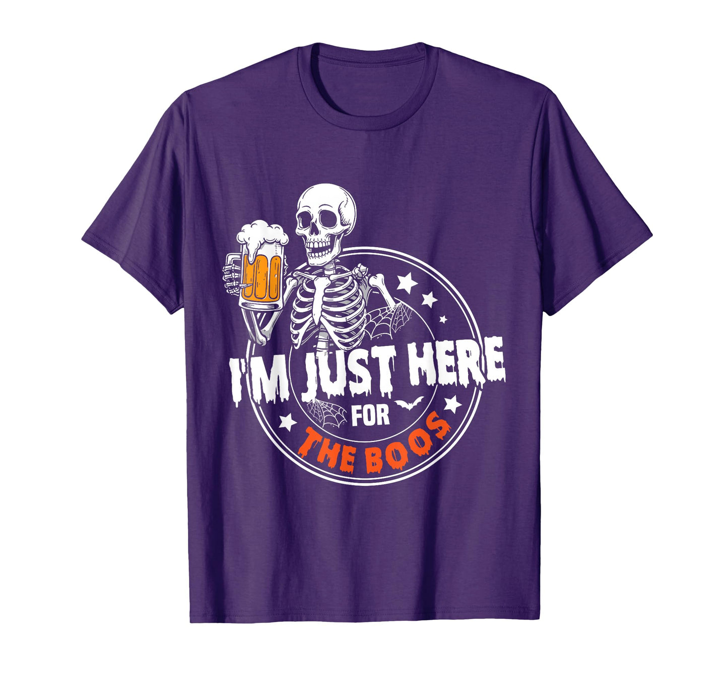 I'm Just Here for The Boos Cute Ghost Halloween Costume T-Shirt
