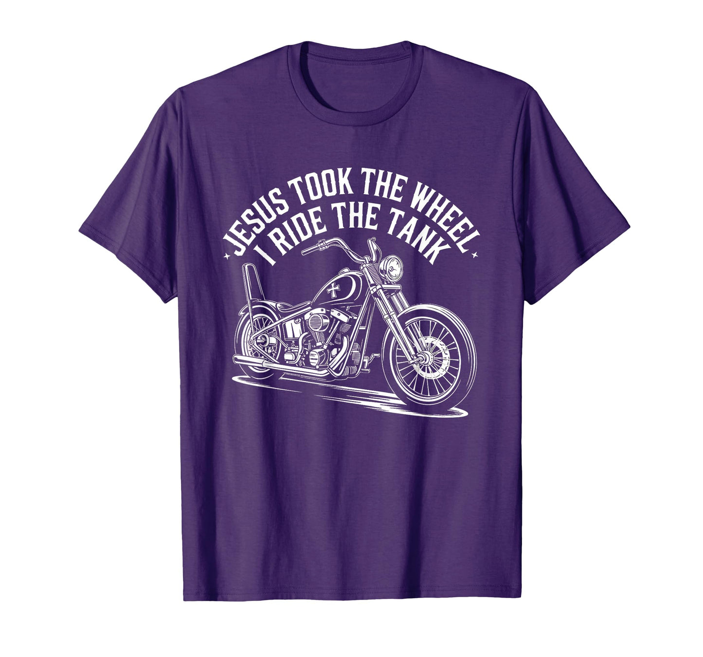 Christian Biker Jesus Took The Wheel I Ride T-Shirt