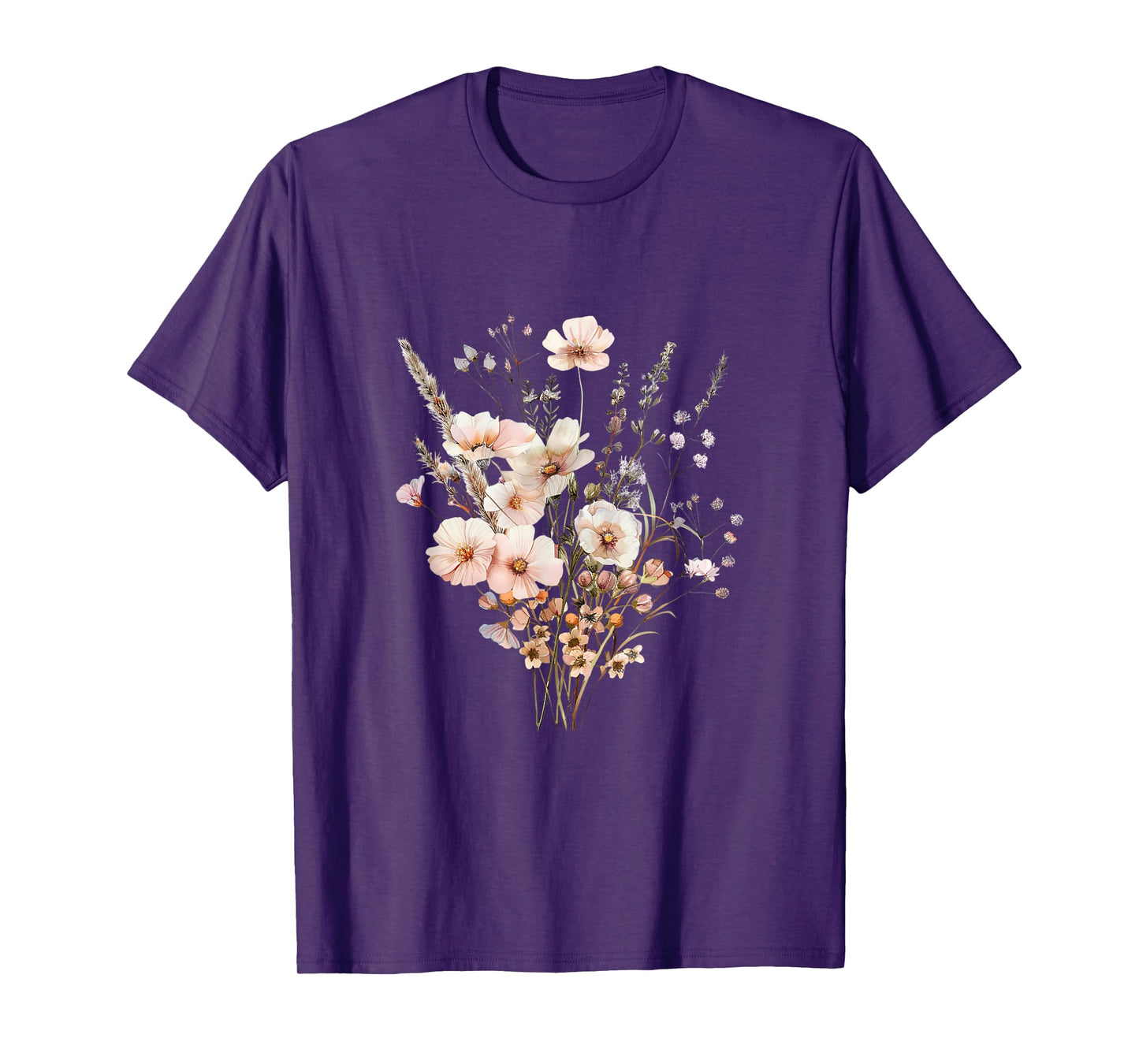 Summer Flower Botanical Nature Lover Floral Art Wildflower T-Shirt for Men Women Kids