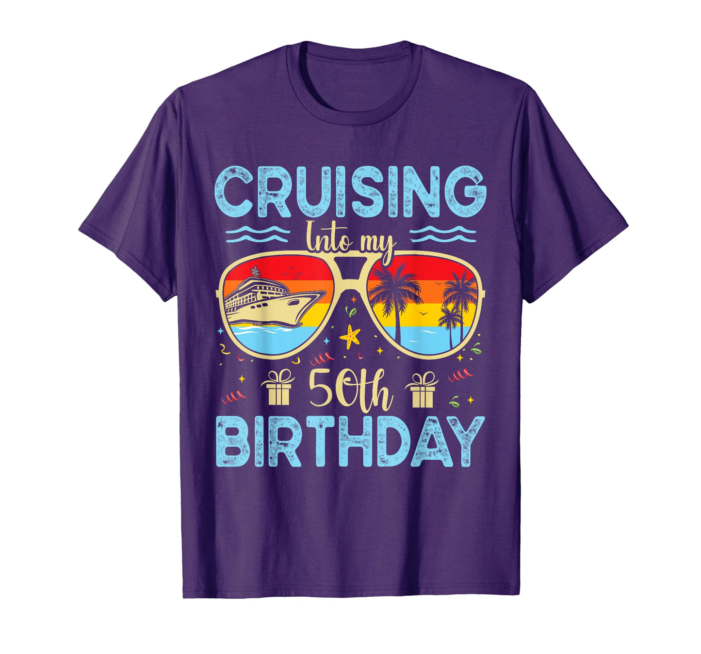 Cruising Into My 50th Birthday - 50th Birthday Cruise Squad T-Shirt