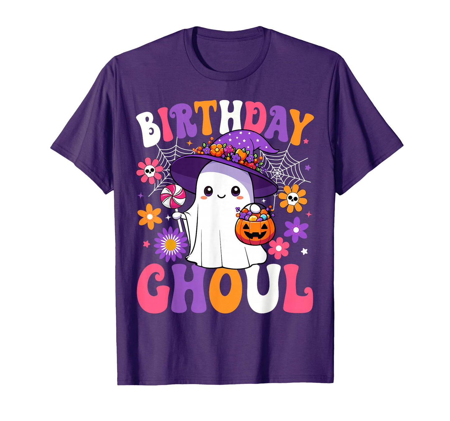Birthday Ghoul Anniversary Funny Halloween Birthday Ghost T-Shirt