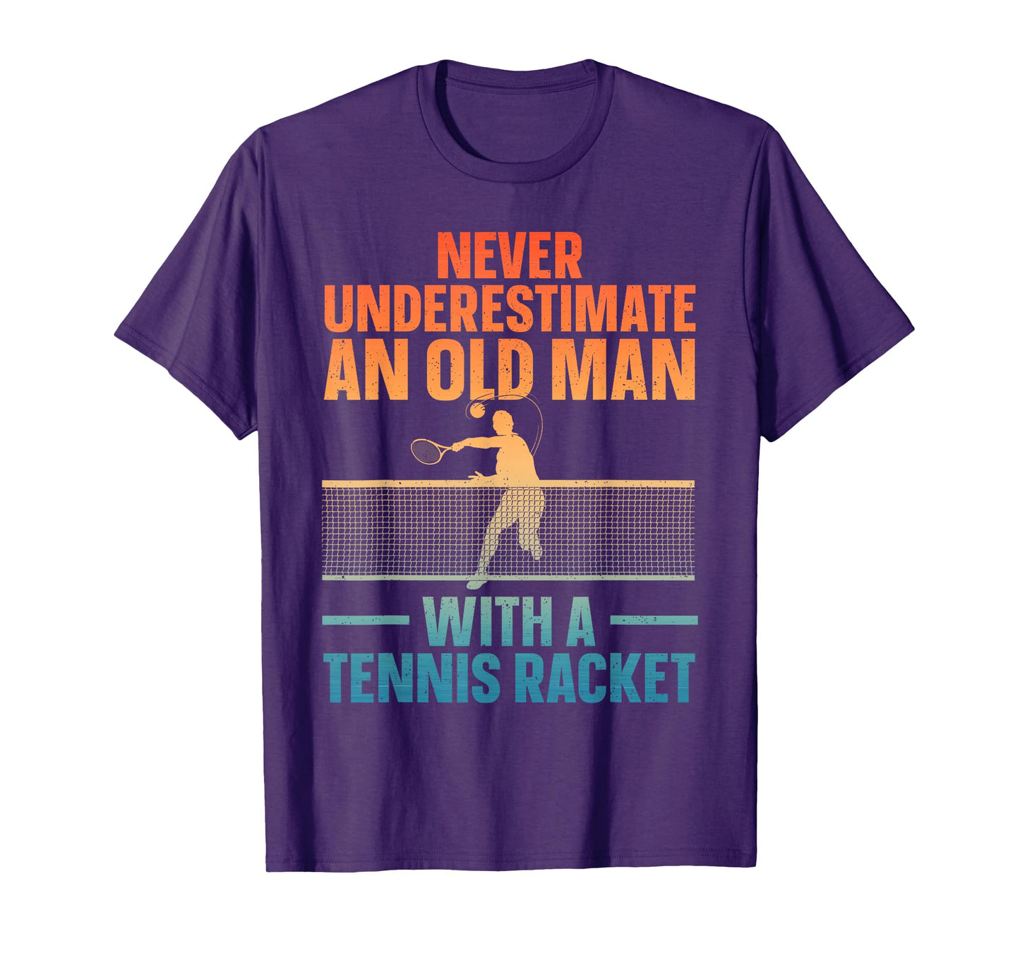 Best Tennis Art For Men Grandpa Tennis Lover Tennis Player T-Shirt