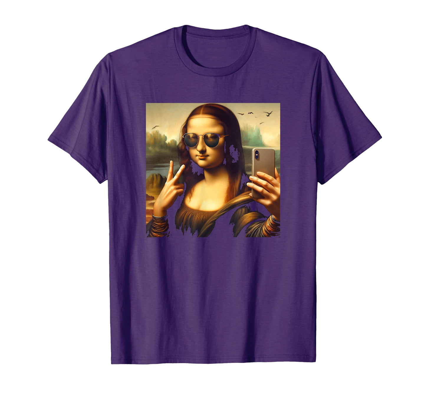 Mona Lisa Sunglasses and Selfie T-Shirt