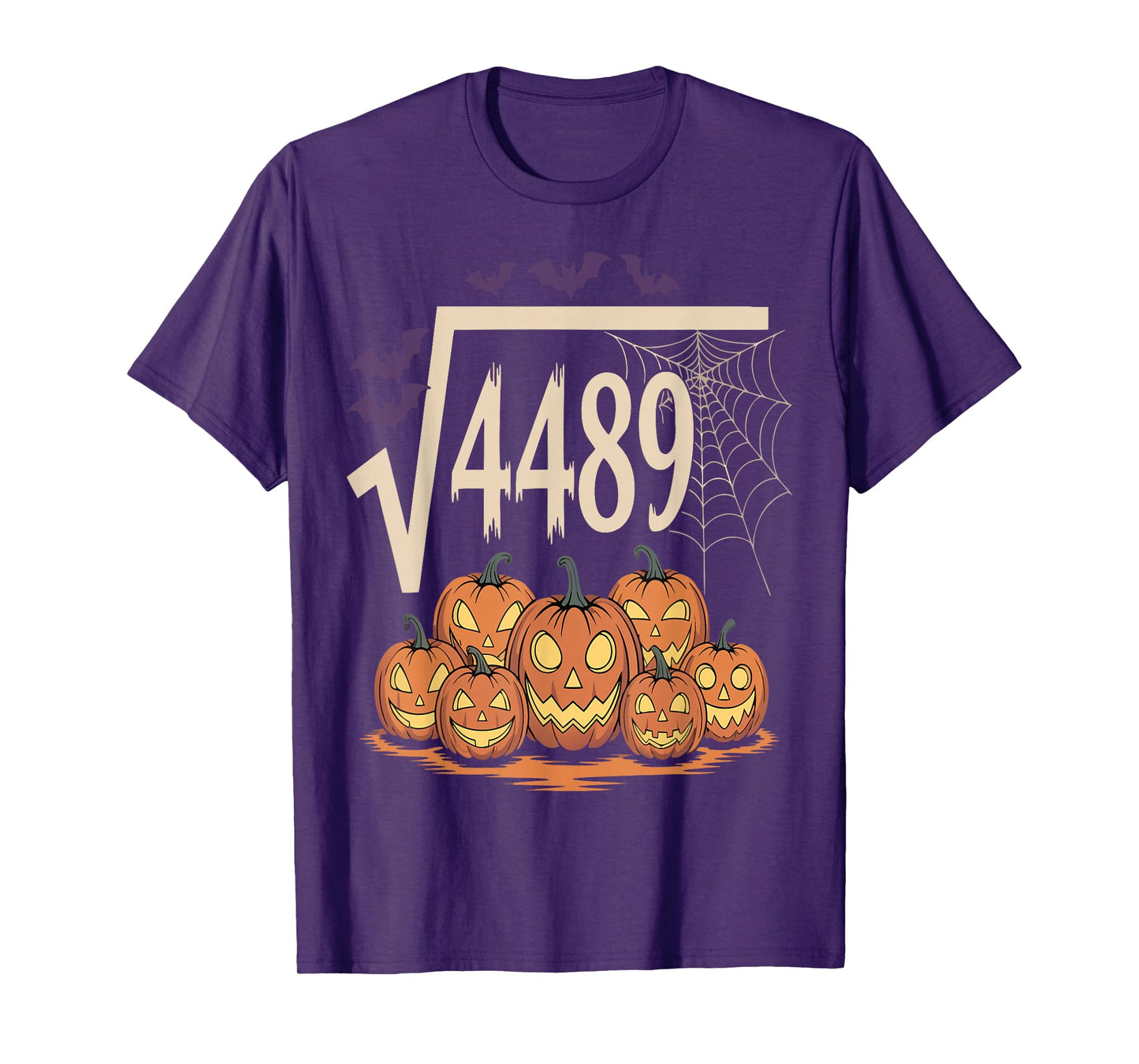 Square Root 4489 Slang Math Teacher Six Seven 6 7 Halloween T-Shirt