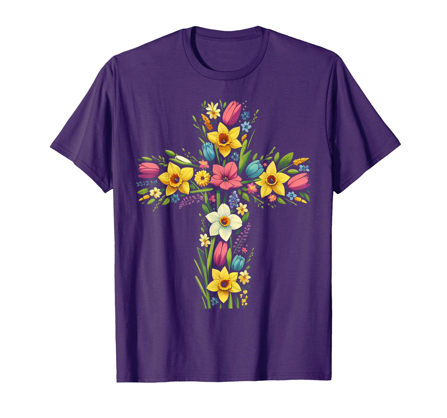 Christian Religious Cross Jesus Christ Faith and Worship T-Shirt