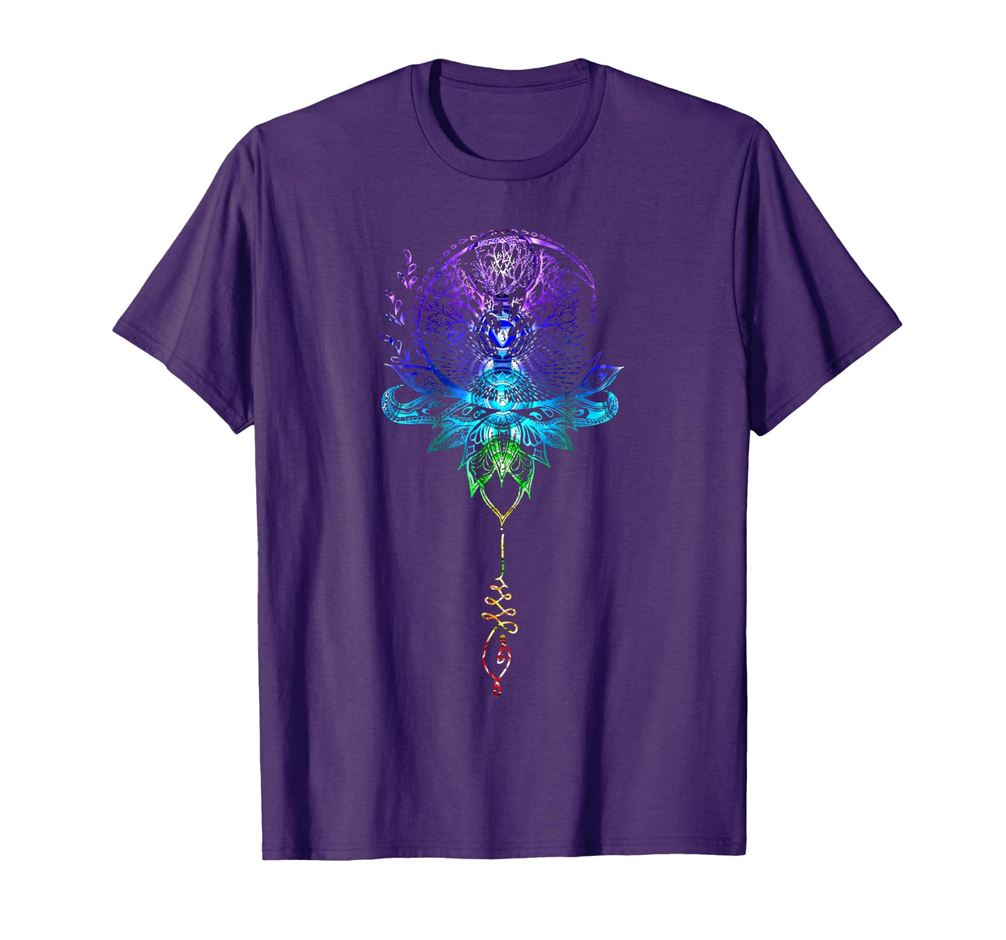 Mandala Lotus Unalome Tree of Life Chakra T-Shirt