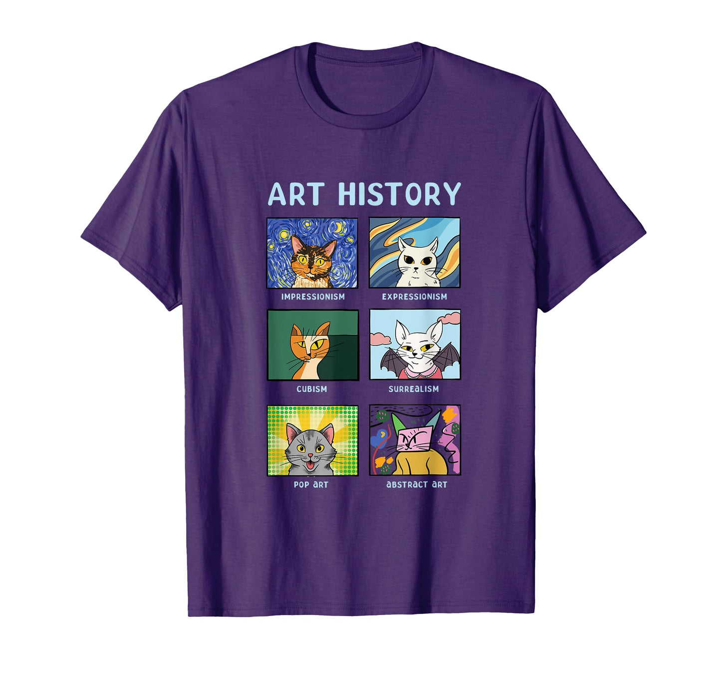 Art History Cats Fine Arts Cat for Art Collector T-Shirt