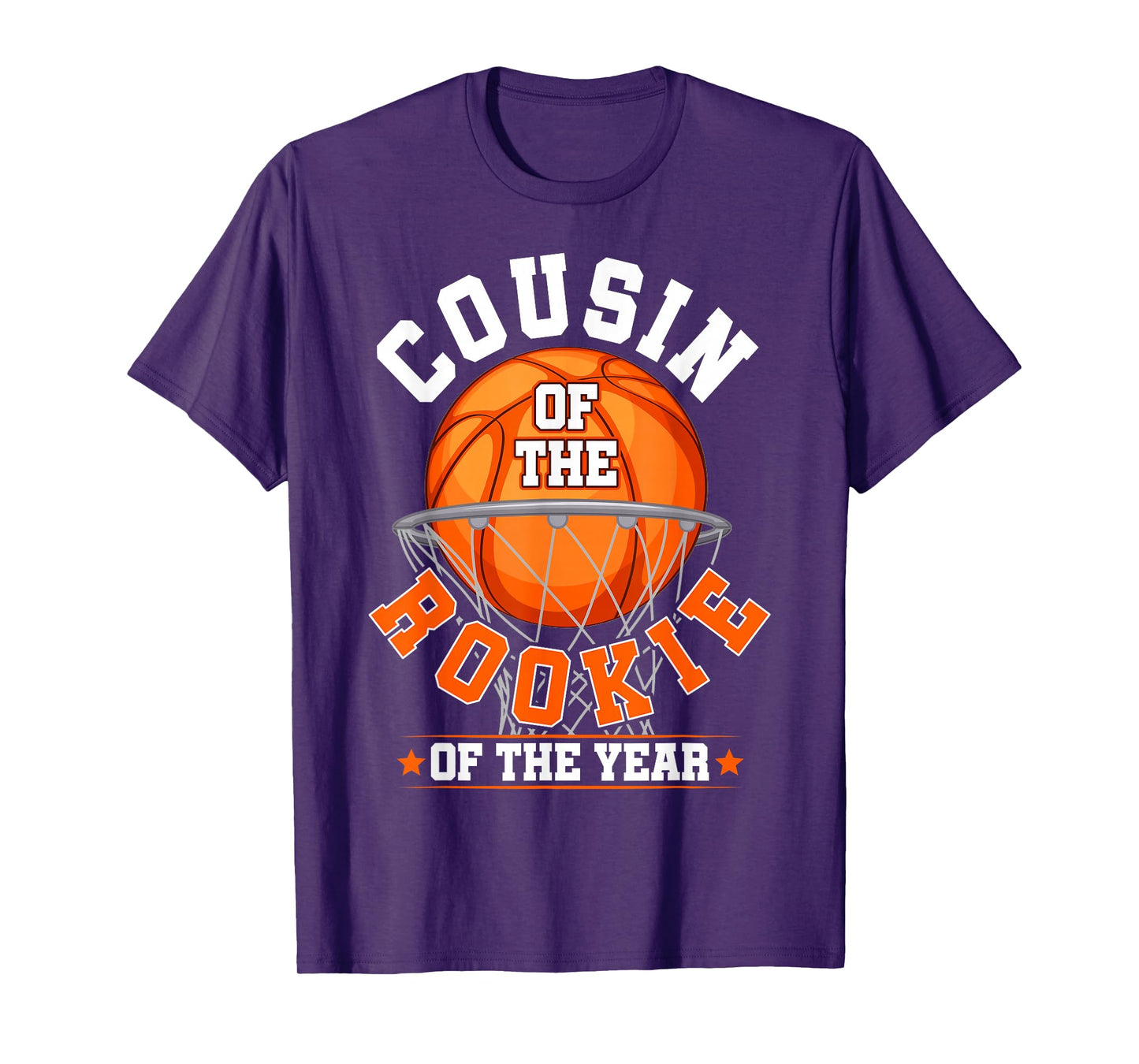 Cousin of Rookie 1st Birthday Basketball Family Matching T-Shirt