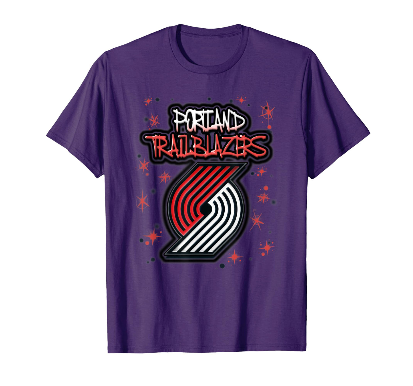 NBA Portland Trail Blazers Airbrush Logo T-Shirt