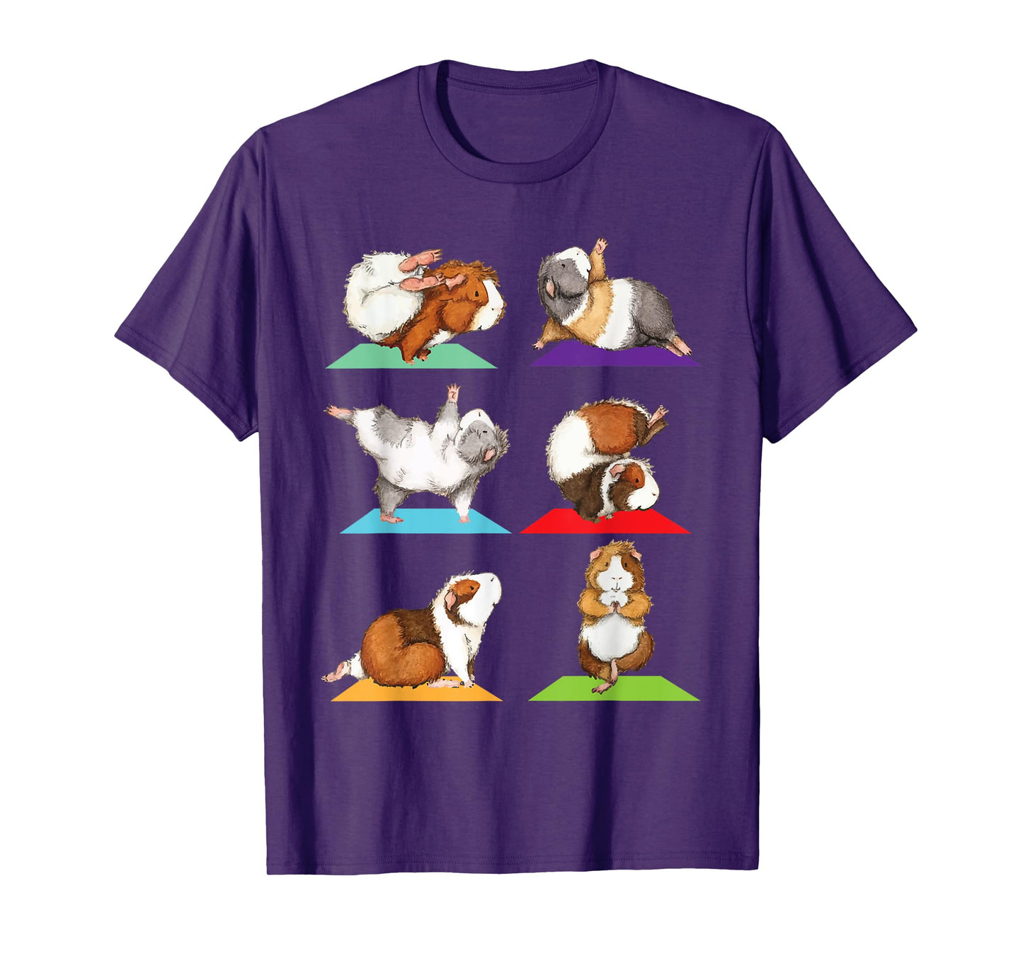Guinea Pig Yoga - Fitness Exercise Animal Rodent Pet Lover T-Shirt