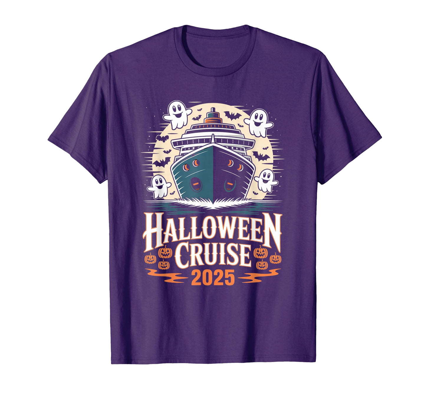 Family Halloween Cruise 2025 Matching Family Cruising Crew T-Shirt