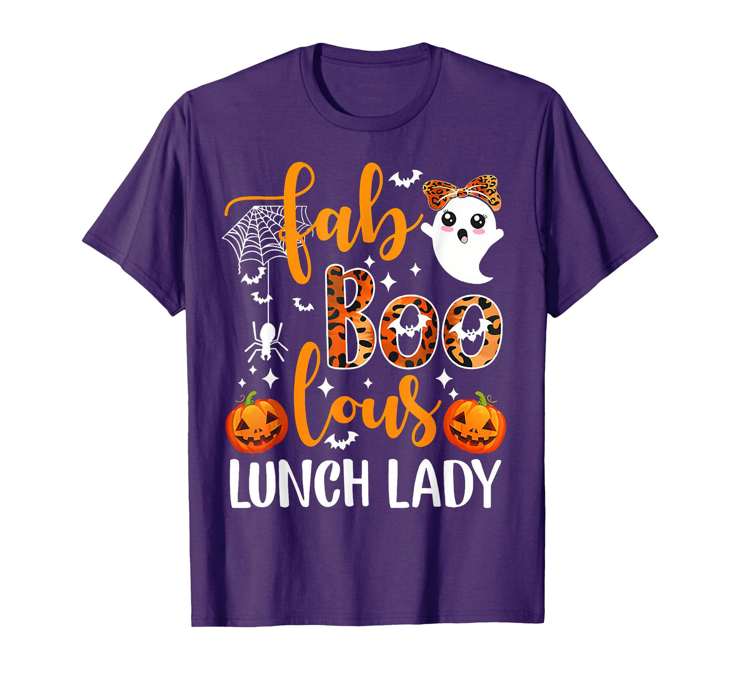 Leopard Fab Boo Lous Lunch Lady Matching Group Tee T-Shirt